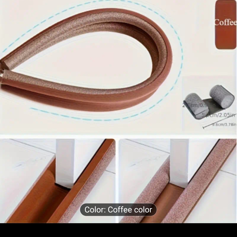 Brown Door Draft Stopper